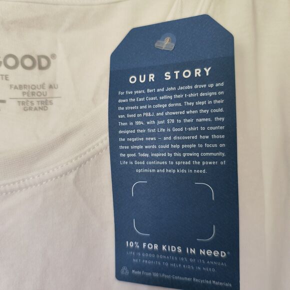 Life is Good Crusher Tee Lite New XXL Peplum Top "Easy Like Sunday Morning" - Picture 11 of 13